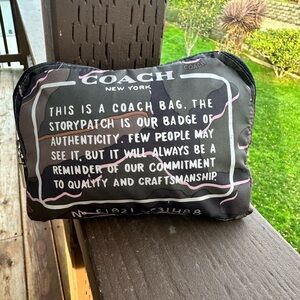 Coach Poppy Y2K Foldable Tote with Wild Camo Print SUPER RARE NWOT